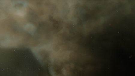 nebula gas cloud in deep outer space, science fiction illustrarion, colorful space background with stars 3d renderの写真素材