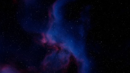 nebula gas cloud in deep outer space, science fiction illustrarion, colorful space background with stars 3d renderの写真素材