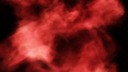 nebula gas cloud in deep outer space, science fiction illustrarion, colorful space background with stars 3d renderの写真素材