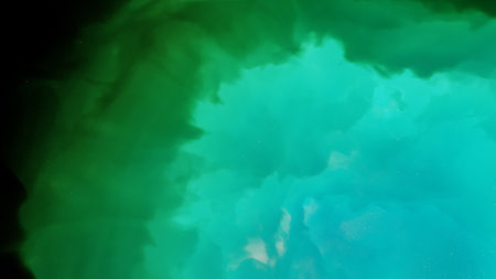 nebula gas cloud in deep outer space, science fiction illustrarion, colorful space background with stars 3d renderの写真素材