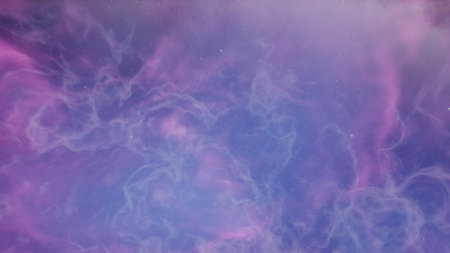nebula gas cloud in deep outer space, science fiction illustrarion, colorful space background with stars 3d renderの写真素材