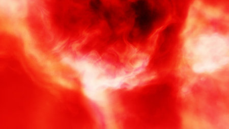 nebula gas cloud in deep outer space, science fiction illustrarion, colorful space background with stars 3d renderの写真素材