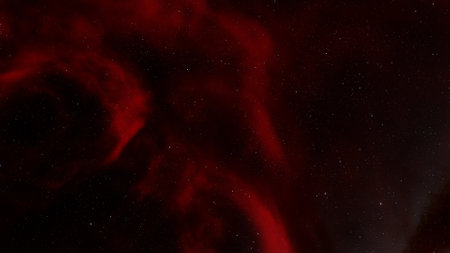 nebula gas cloud in deep outer space, science fiction illustrarion, colorful space background with stars 3d renderの写真素材