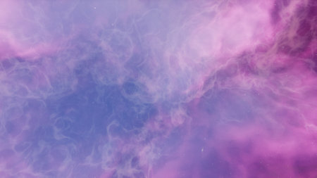 nebula gas cloud in deep outer space, science fiction illustrarion, colorful space background with stars 3d renderの写真素材