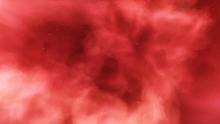 nebula gas cloud in deep outer space, science fiction illustrarion, colorful space background with...