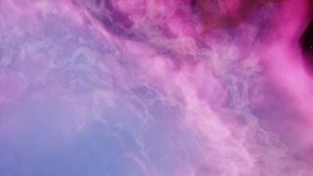 nebula gas cloud in deep outer space, science fiction illustrarion, colorful space background with stars 3d renderの写真素材