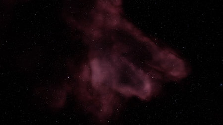 nebula gas cloud in deep outer space, science fiction illustrarion, colorful space background with stars 3d renderの写真素材