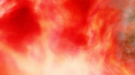 nebula gas cloud in deep outer space, science fiction illustrarion, colorful space background with stars 3d renderの写真素材
