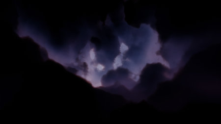 nebula gas cloud in deep outer space, science fiction illustrarion, colorful space background with stars 3d renderの写真素材