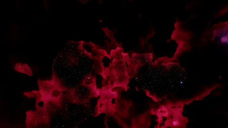nebula gas cloud in deep outer space, science fiction illustrarion, colorful space background with stars 3d renderの写真素材