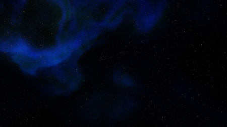 nebula gas cloud in deep outer space, science fiction illustrarion, colorful space background with stars 3d renderの写真素材