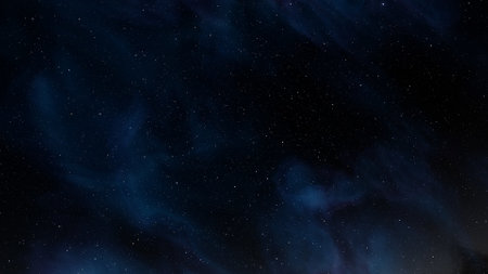 nebula gas cloud in deep outer space, science fiction illustrarion, colorful space background with stars 3d renderの写真素材