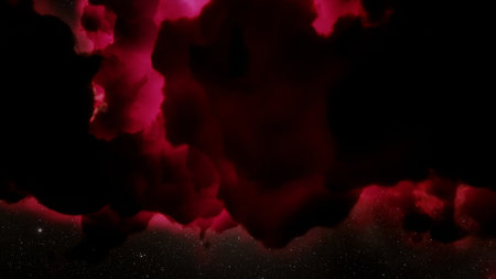 nebula gas cloud in deep outer space, science fiction illustrarion, colorful space background with...