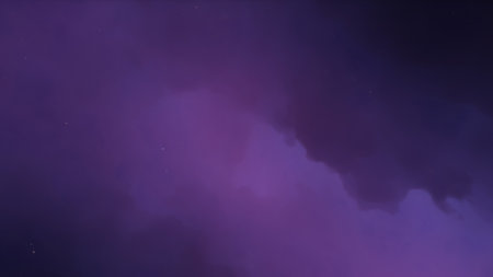 nebula gas cloud in deep outer space, science fiction illustrarion, colorful space background with stars 3d renderの写真素材