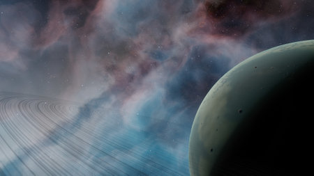 super-earth planet, realistic exoplanet, planet suitable for colonization, earth-like planet in far...