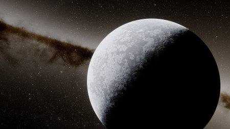 super-earth planet, realistic exoplanet, planet suitable for colonization, earth-like planet in far...