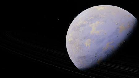 Planets and galaxy, science fiction wallpaper. Beauty of deep space. Billions of galaxy in the...