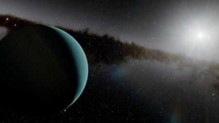 Planets and galaxy, science fiction wallpaper. Beauty of deep space. Billions of galaxy in the universe Cosmic art background 3d renderの写真素材