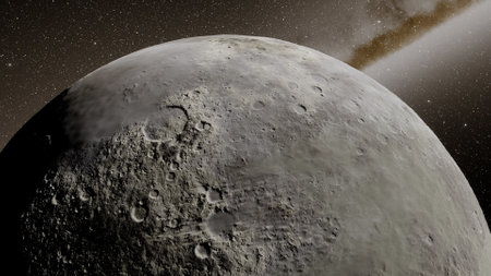 Planets and galaxy, science fiction wallpaper. Beauty of deep space. Billions of galaxy in the...