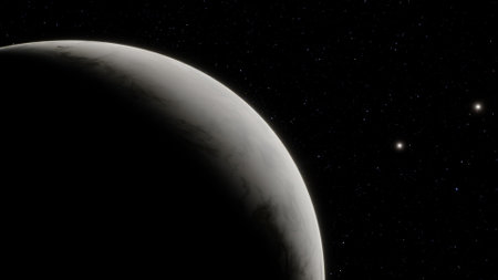super-earth planet, realistic exoplanet, planet suitable for colonization, earth-like planet in far...