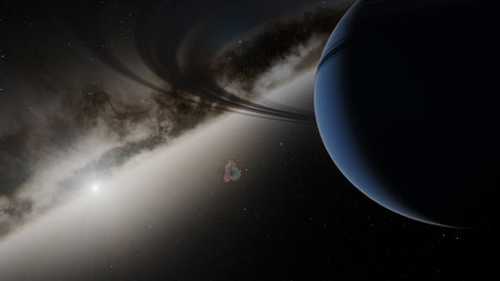 super-earth planet, realistic exoplanet, planet suitable for colonization, earth-like planet in far...