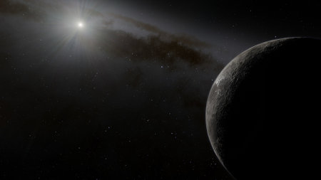 super-earth planet, realistic exoplanet, planet suitable for colonization, earth-like planet in far...