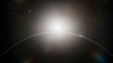 Planets and galaxy, science fiction wallpaper. Beauty of deep space. Billions of galaxy in the universe Cosmic art background 3d renderの写真素材