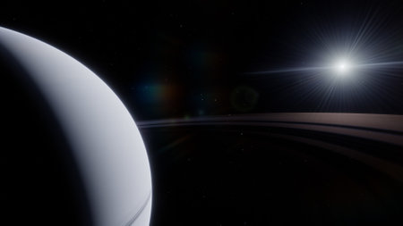 Planets and galaxy, science fiction wallpaper. Beauty of deep space. Billions of galaxy in the...
