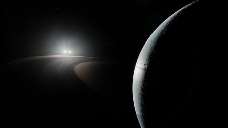 Planets and galaxy, science fiction wallpaper. Beauty of deep space. Billions of galaxy in the...