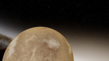 super-earth planet, realistic exoplanet, planet suitable for colonization, earth-like planet in far...