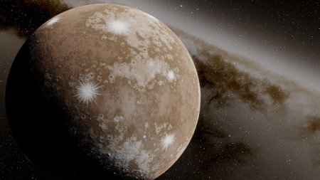 super-earth planet, realistic exoplanet, planet suitable for colonization, earth-like planet in far...