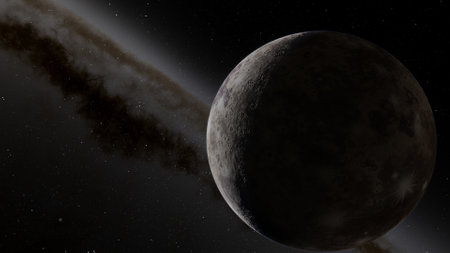 super-earth planet, realistic exoplanet, planet suitable for colonization, earth-like planet in far...