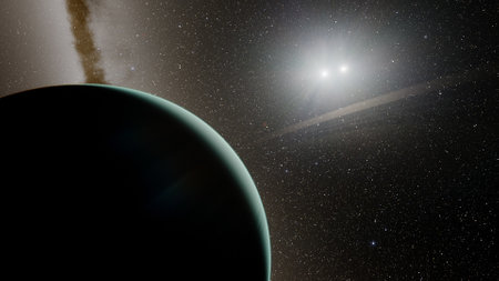 Planets and galaxy, science fiction wallpaper. Beauty of deep space. Billions of galaxy in the...
