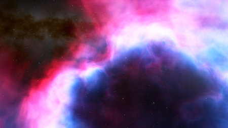 Star field in space a nebulae and a gas congestion.の写真素材
