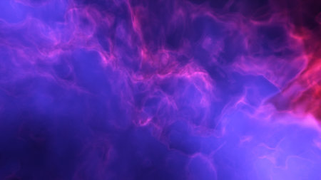 Abstract space background with stars and nebula. Fantasy fractal texture. Digital art. 3D rendering.の写真素材