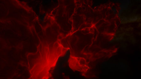 Abstract space background with stars and nebula. Fantasy fractal texture. Digital art. 3D rendering.