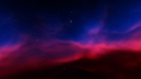 Colorful space galaxy cloud nebula. Stary night cosmos. Universe science astronomy. Supernova background wallpaperの写真素材