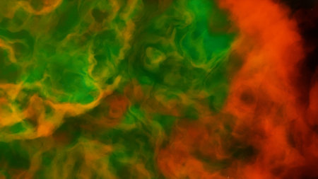 Abstract space background with stars and nebula. Fantasy fractal texture. Digital art. 3D rendering.
