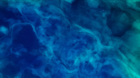 Abstract space background with stars and nebula. Fantasy fractal texture. Digital art. 3D rendering.