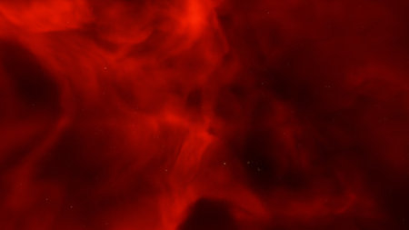Abstract space background with stars and nebula. Fantasy fractal texture. Digital art. 3D rendering.の写真素材