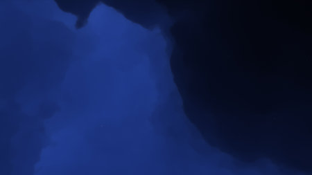 Abstract space background with stars and nebula. Fantasy fractal texture. Digital art. 3D rendering.の写真素材