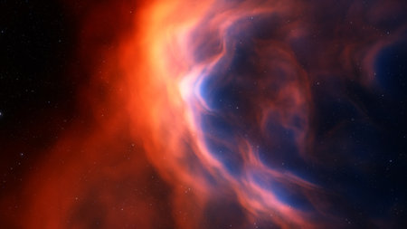 Colorful space galaxy cloud nebula. Stary night cosmos. Universe science astronomy. Supernova...