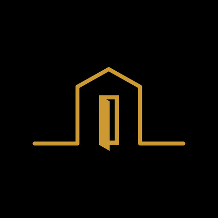 Open house simple graphicのイラスト素材