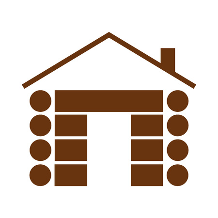 Cabin Symbol Simple Vector Graphic Illustration Iconのイラスト素材