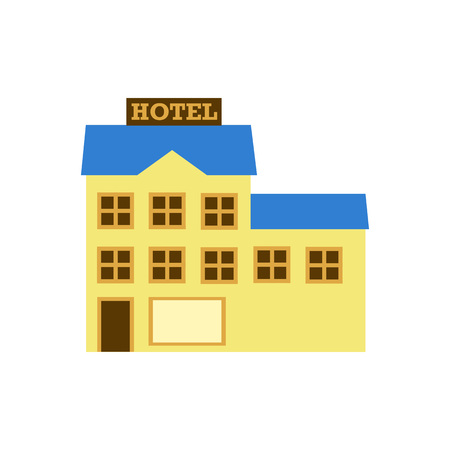 Hotel Illustration Simple Vector Graphic Illustration Imageのイラスト素材