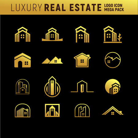 Luxury Real Estate icon.のイラスト素材