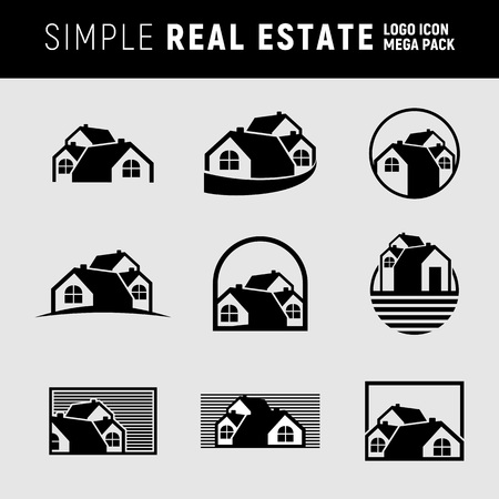 Simple Real Estate icon.のイラスト素材