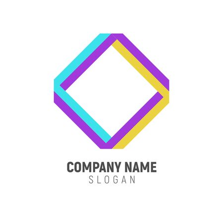 Connection shape icon design, vector graphic template illustration.のイラスト素材