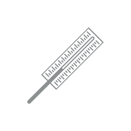 Simple Thermometer Symbol Outline Vector Graphic Illustration Designのイラスト素材