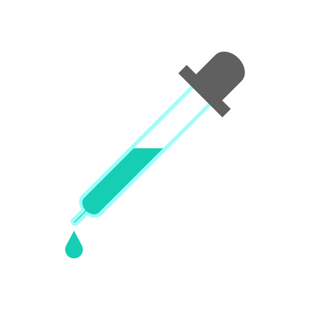Simple Pipette Symbol Vector Graphic Illustration Designのイラスト素材